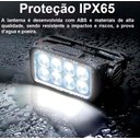 Ver imagem 3 de Lanterna de Cabeça com Sensor Inteligente Farol com 8 Leds 3030 Recarregavel Usb a Prova Dagua