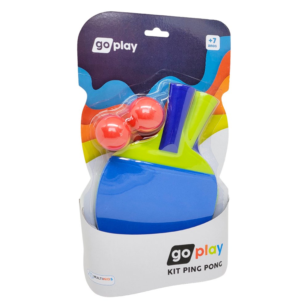 Kit 2 Raquete de Ping Pong Tênis de Mesa Infantil + Bolinhas - 6