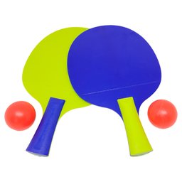 Kit 2 Raquete de Ping Pong Tênis de Mesa Infantil + Bolinhas - 3