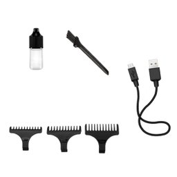 Máquina Cortador e Aparador de Cabelo Barba e Pelos Profissional sem Fio - Kemei Km-9163 - 4