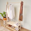 Ver imagem 4 de Arara para Roupas Slim GR 160A X 85L X 44P em Madeira de Pinus Cubomob