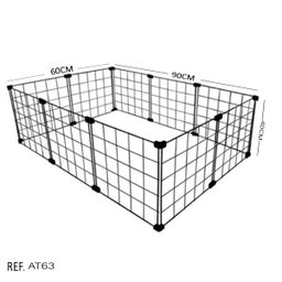 Cercadinho Para Porquinho Da Índia, Roedores e Filhotes - 90 x 60 x 40 - 1
