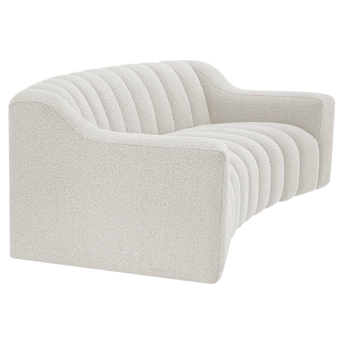 Sofá 2 Lugares Luxo Recepção Escritorio Sala Elegance 150cm Bouclé - 6