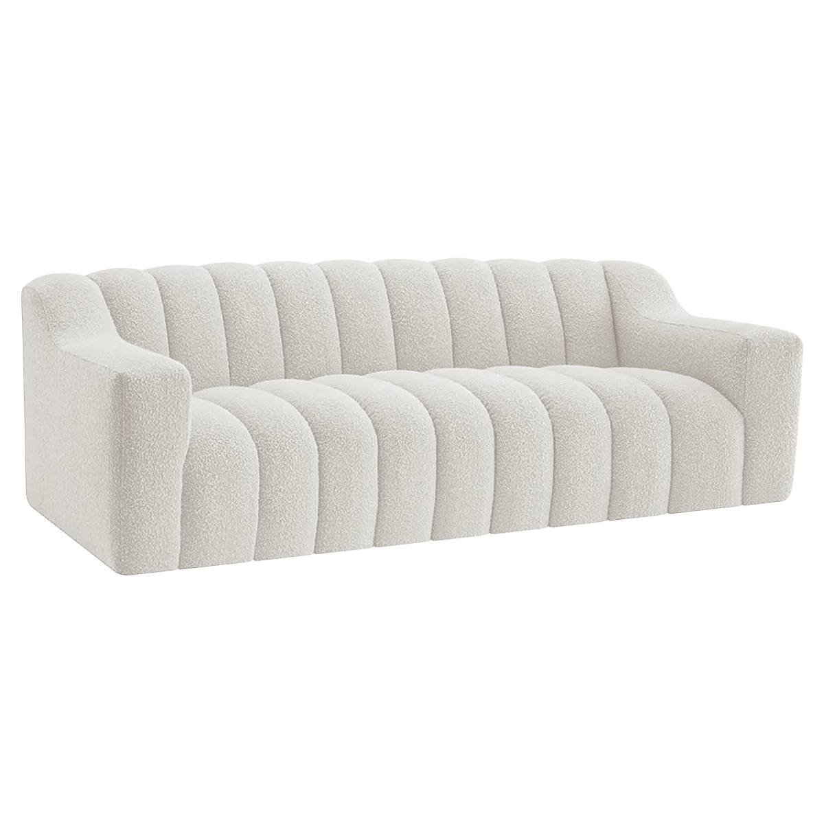 Sofá 2 Lugares Luxo Recepção Escritorio Sala Elegance 150cm Bouclé