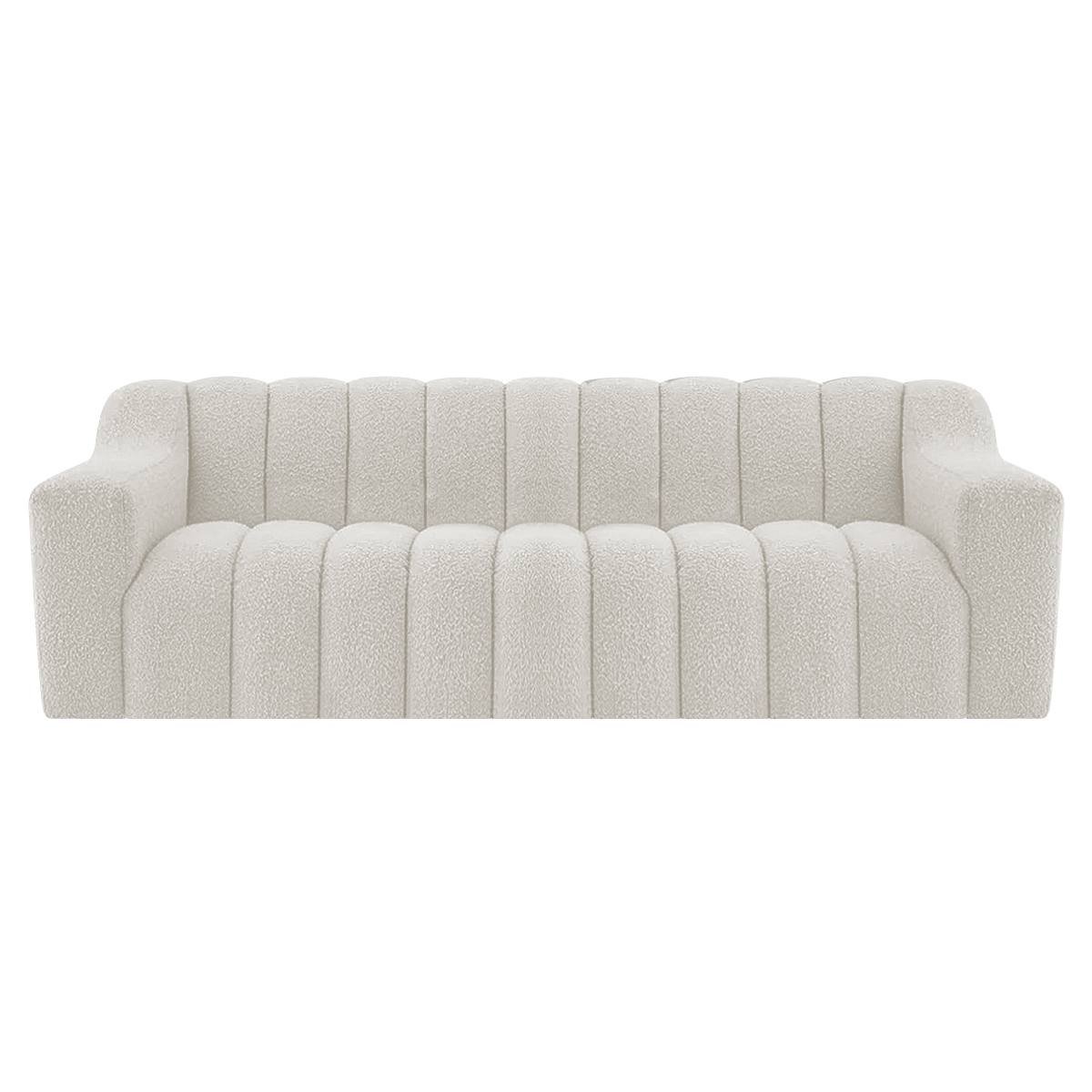 Sofá 2 Lugares Luxo Recepção Escritorio Sala Elegance 150cm Bouclé - 7