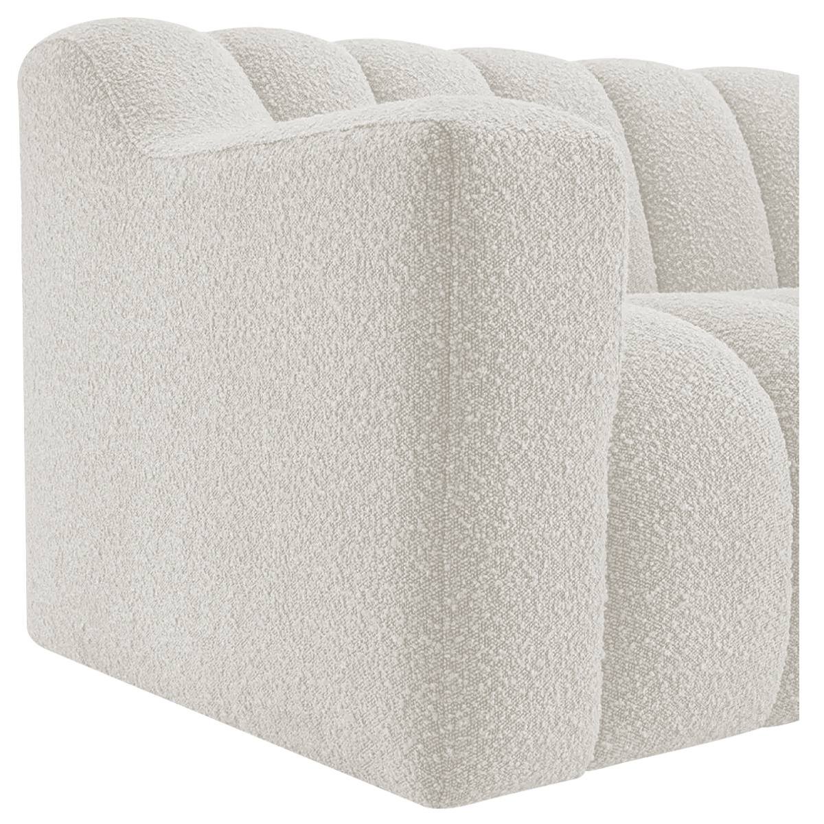 Sofá 2 Lugares Luxo Recepção Escritorio Sala Elegance 150cm Bouclé - 8