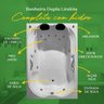 Banheira Dupla Lindóia Completa com Hidro em Acrílico - 1.60x1.10x0.40 - 220v - 6