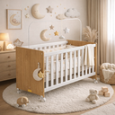 Ver mais imagens de Berço Bebê 3 em 1 Cama Mini Infantil com Regulagem Americano Resistente MDF