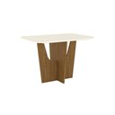 Ver imagem 3 de Mesa de Jantar 120cm Retangular 4 Lugares com Vidro Canto Arredondado Vértice Henn