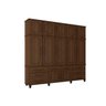 Guarda-Roupa Triplex Diamante Noce - Fabri Móveis - 1