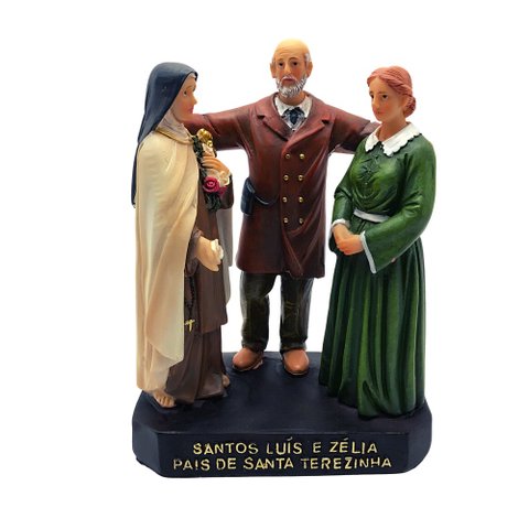 Imagem São Luís e Santa Zélia Pais de Santa Terezinha Resina 15 cm FORNECEDOR 8 8257
