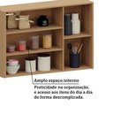 Ver imagem 5 de Armário Aéreo para Cozinha 120cm 3 Portas Lúmina Luciane Móv Freijó/freijó