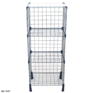 Estante Aramada com Tampo de Vidro - 0,40 x 1,00 x 0,30