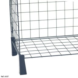 Estante Aramada com Tampo de Vidro - 0,40 x 1,00 x 0,30 - 4