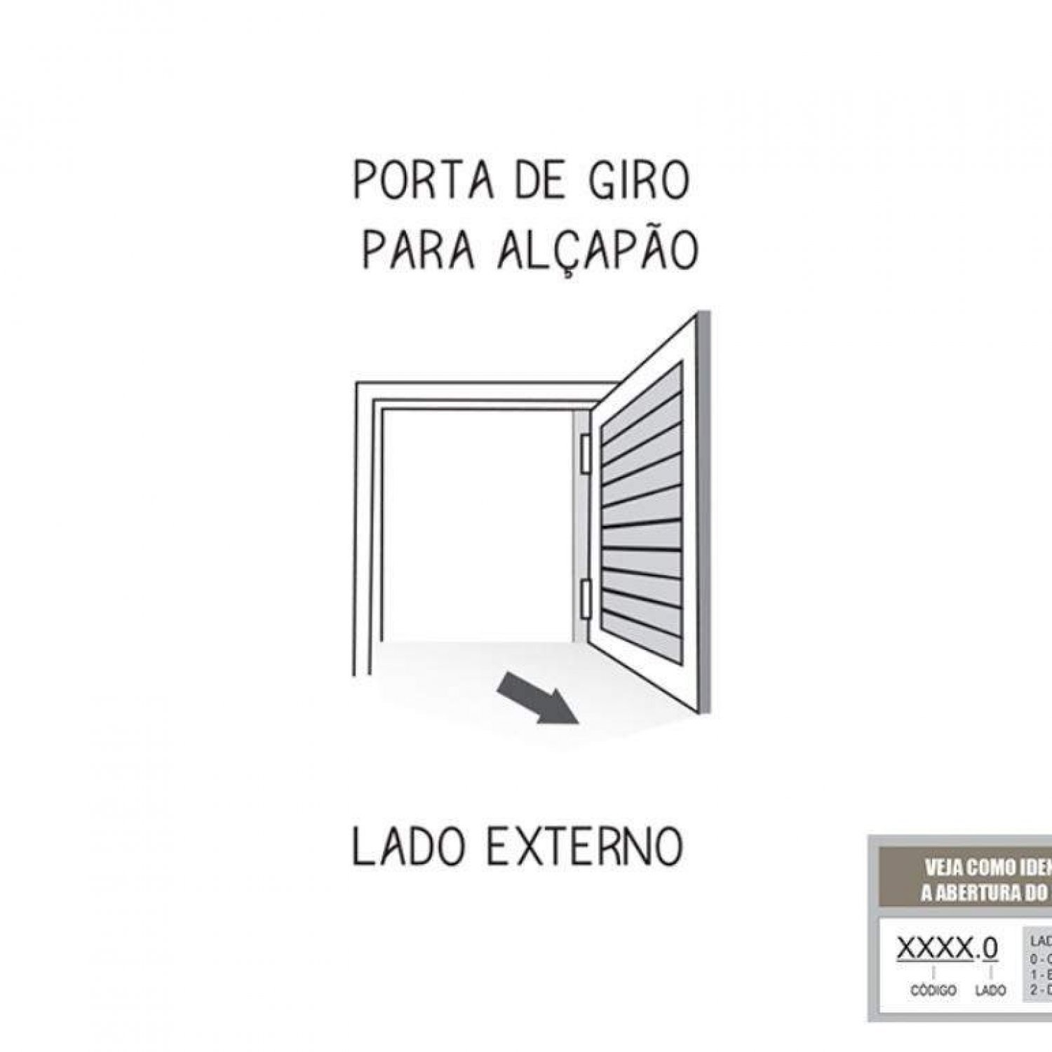 Porta de Aço Alçapão 60x60cm com Porta Cadeado Riobras  - 4
