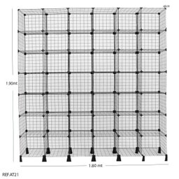 Estante Aramado Modulado 1,90 x 1,80 x 0,40 - 2