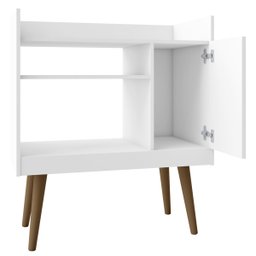 Aparador Café Balcão Buffet com Porta Barzinho Branco - 3