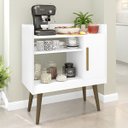Ver imagem 1 de Aparador Café Balcão Buffet com Porta Barzinho Branco