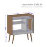 Aparador Cantinho do Café Buffet Decorativo Barzinho Cinamomo/off White - 4