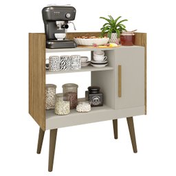 Aparador Cantinho do Café Buffet Decorativo Barzinho Cinamomo/off White - 2