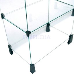 Balcão de Atendimento Modulado em Vidro - 2,00 x 1,00 x 0,30 - 3