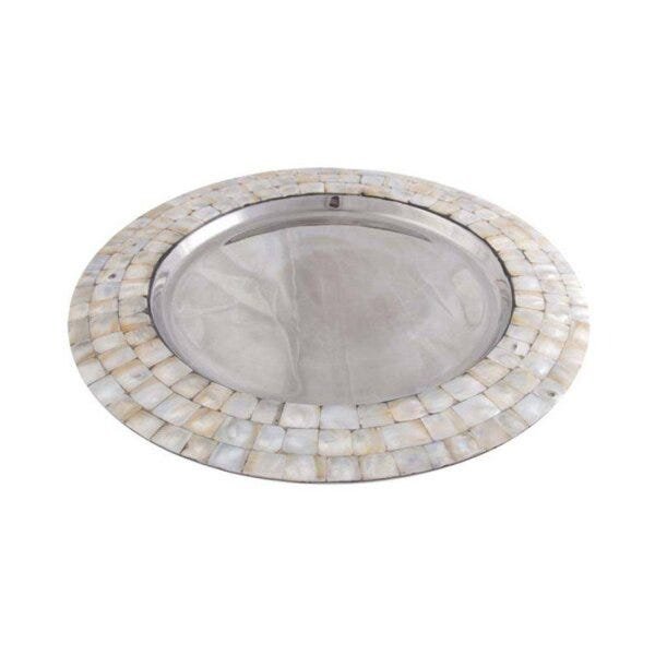 Centro de Mesa Prato de Madrepérola 2cmx33cm Vênus Victrix - 1