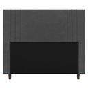 Ver imagem 3 de Cabeceira Box Casal Queen Size Ferrara 160cm Suede Cinza