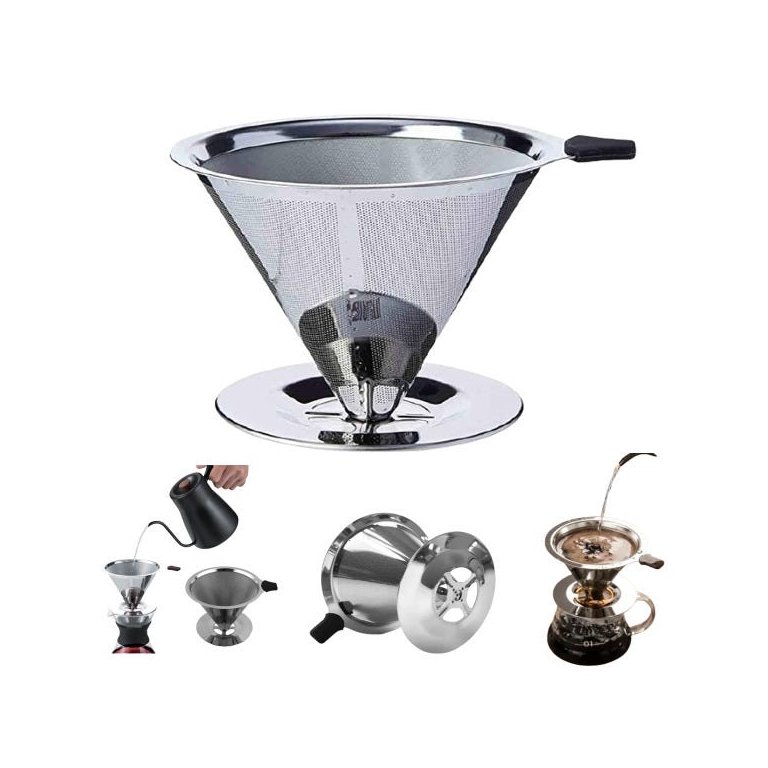 Filtro De Café Coador Inox Grande Reutilizável GB
