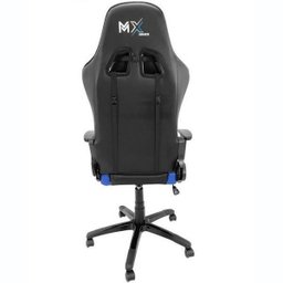 Cadeira Gamer Mx5 Giratória com Encosto Regulável 9175 Preto e Azul - Mymax - 4 Cadeira Gamer Mx5 Giratória com Encosto Regulável 9175 Preto e Azul - Mymax - 4