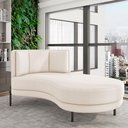 Ver imagem 6 de Sofá Chaise Longue Living Lucca Direito D02 Linho Cru D-461