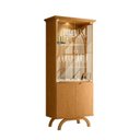 Ver imagem 2 de Cristaleira 4 Portas Nicho Adega 100% MDF Vidro e LED Vicenza Ypê