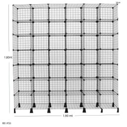 Estante Aramado Modulado 1,90 x 1,80 x 0,30 - 3