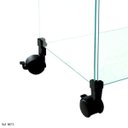 Ver imagem 3 de Balcão de Atendimento Modulado em Vidro com Rodízios - 3,50 x 1,00 x 0,40