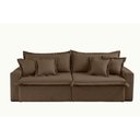Ver imagem 3 de Sofá Montreal Veludo 02 Módulos 80cm B25cm Meu Sofá Online B016 Veludo Marrom