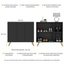 Ver imagem 3 de Sapateira Retrô 3 Portas Nina Multimóveis V6018