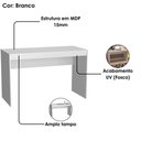 Ver imagem 6 de Mesa Escrivaninha e Estante para Escritorio B30 Branco Novam