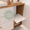 Quarto de Bebê Berço 3 em 1 Retrô Ludmila Cômoda com Fraldário Ligia Off White Carolina Baby - 7