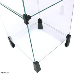 Balcão de Atendimento Modulado em Vidro - 0,30 x 1,00 x 0,30 - 4
