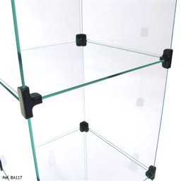 Balcão de Atendimento Modulado em Vidro - 0,30 x 1,00 x 0,30 - 5