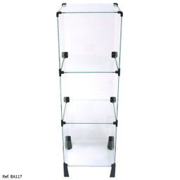 Balcão de Atendimento Modulado em Vidro - 0,30 x 1,00 x 0,30 - 2