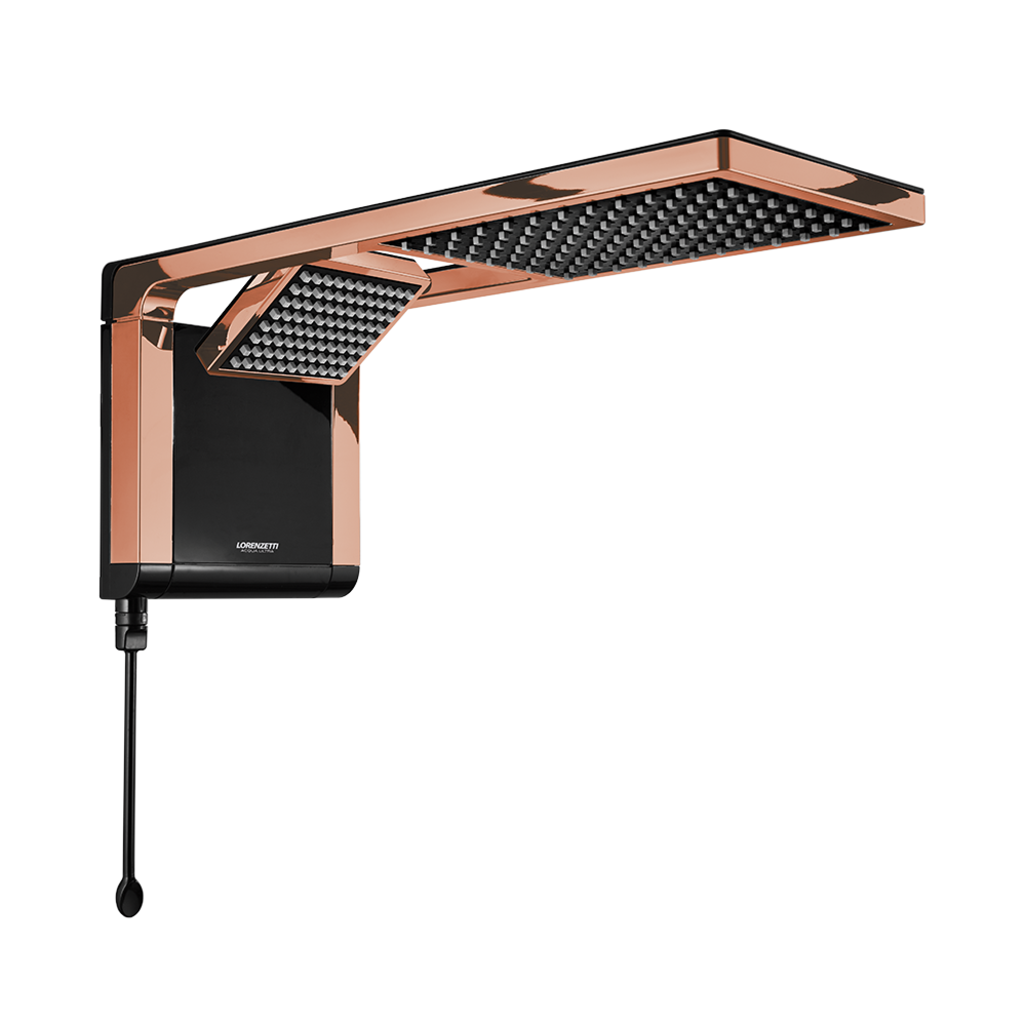 Chuveiro Lorenzetti Acqua Duo Ultra 220V/6800W Preto e Rose Gold - 1