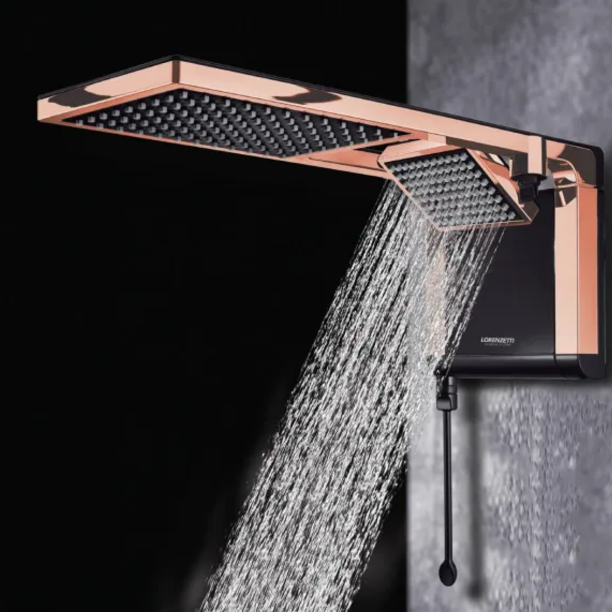 Chuveiro Lorenzetti Acqua Duo Ultra 220V/6800W Preto e Rose Gold - 5