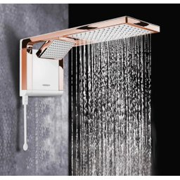 Chuveiro Lorenzetti Acqua Duo 220v/6800w Branco Rose Gold - 2
