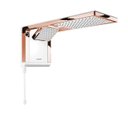 Ver imagem 1 de Chuveiro Lorenzetti Acqua Duo 220v/6800w Branco Rose Gold