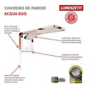 Ver imagem 4 de Chuveiro Lorenzetti Acqua Duo 220v/6800w Branco Rose Gold