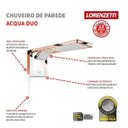 Ver imagem 4 de Chuveiro Lorenzetti Acqua Duo 220v/6800w Branco Rose Gold