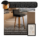 Ver imagem 6 de Kit 2 Banqueta Alta Decorativa com Encosto de Balcão Cozinha:Preto