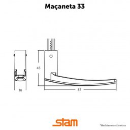 Fechadura Stam 823/33 Banheiro - Inox - 4