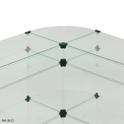 Balcão L Invertido Porta Bijuterias - 2,50 x 1,10 x 1,00 - 2