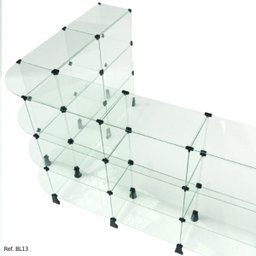 Balcão L Raio Invertido 2,50 x 1,00 x 1,00 - 3